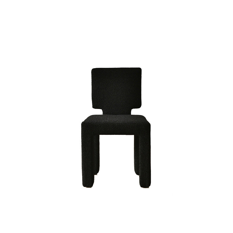 Scandinavian Triangle Teddy Velvet Dining Chair