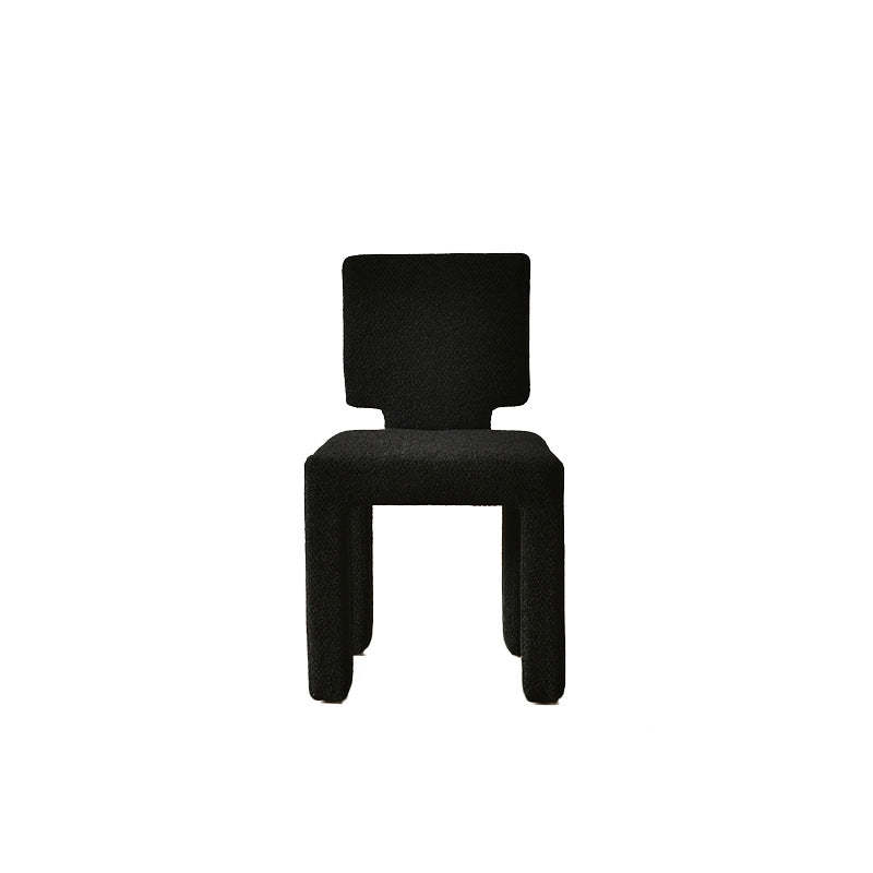 Scandinavian Triangle Teddy Velvet Dining Chair