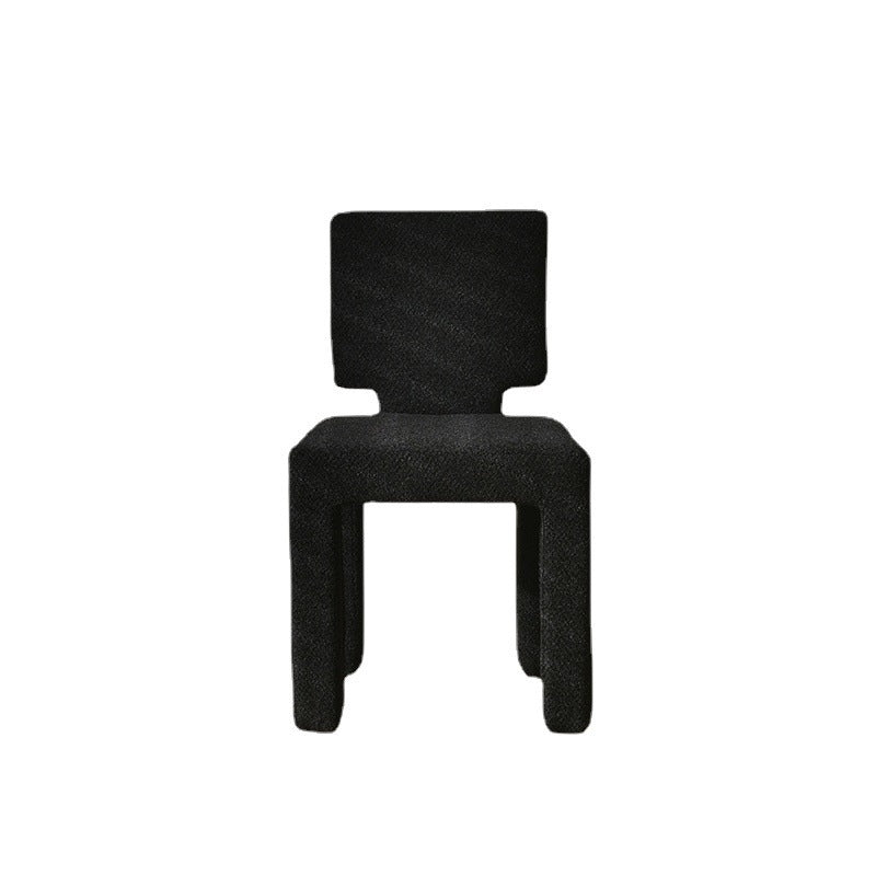 Scandinavian Triangle Teddy Velvet Dining Chair
