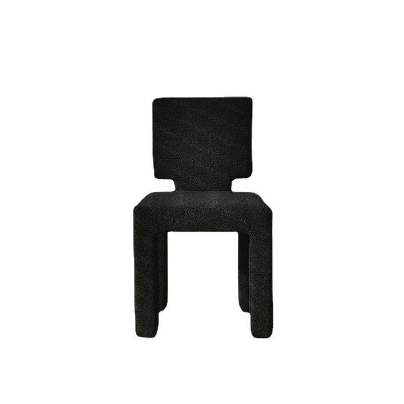 Scandinavian Triangle Teddy Velvet Dining Chair