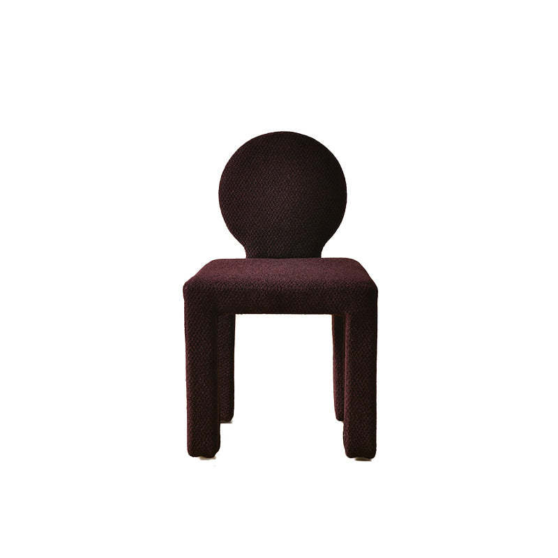 Scandinavian Triangle Teddy Velvet Dining Chair