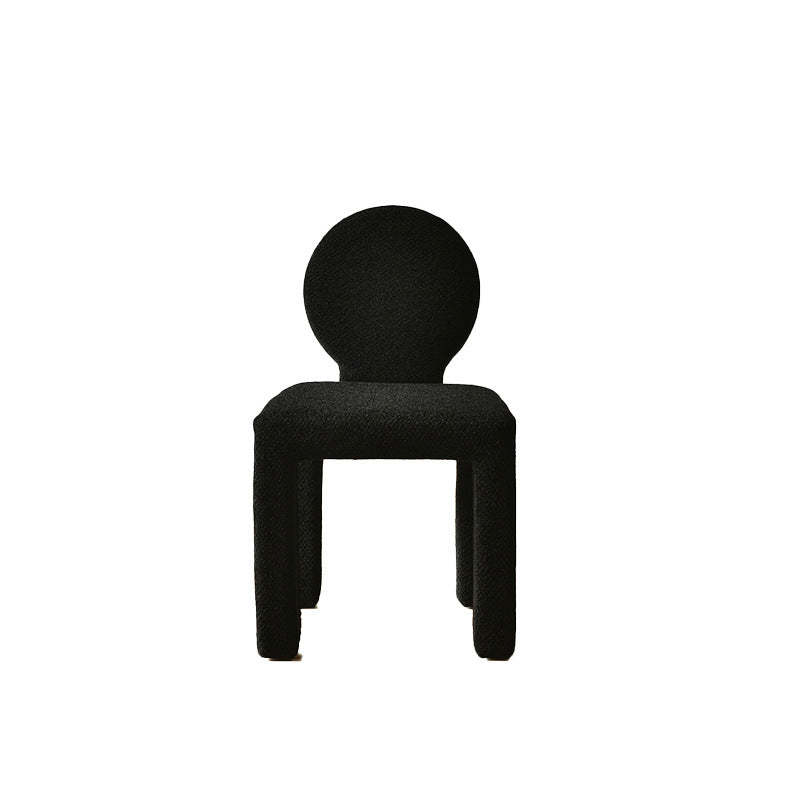 Scandinavian Triangle Teddy Velvet Dining Chair