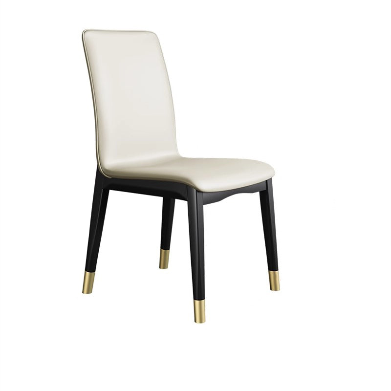 Modern Tech Fabric Rubberwood Dining Chair