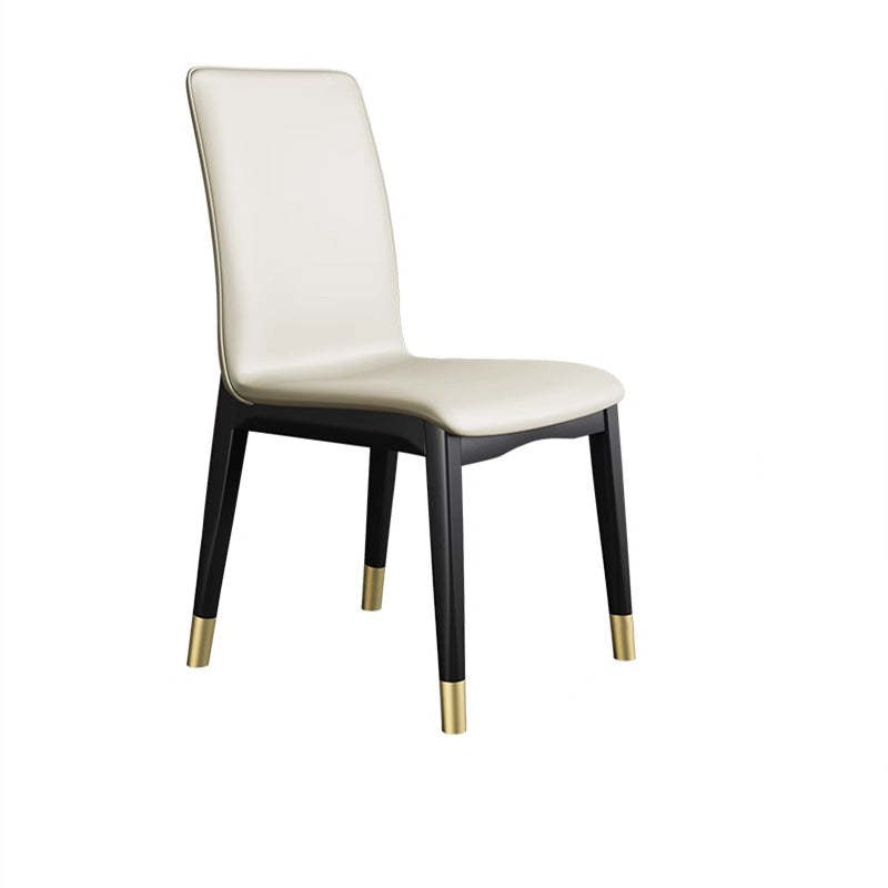 Modern Tech Fabric Rubberwood Dining Chair