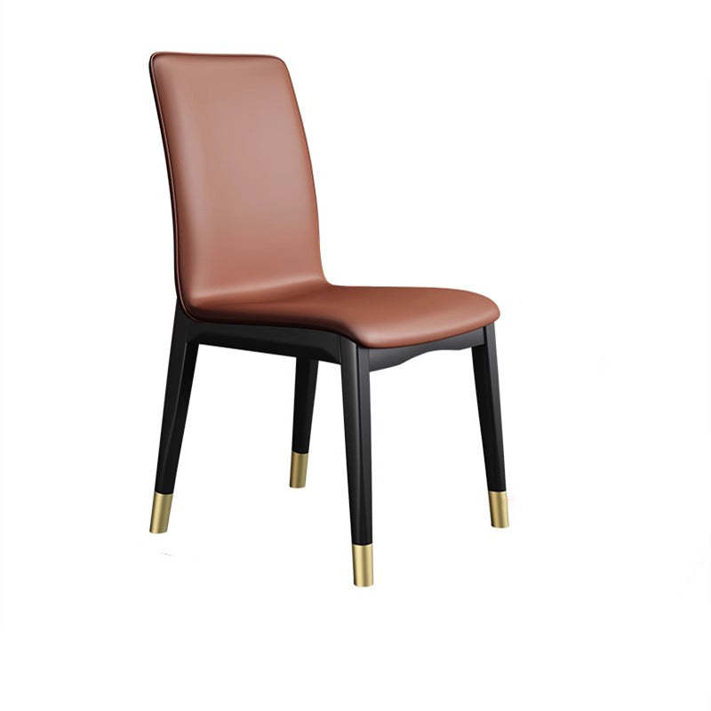 Modern Tech Fabric Rubberwood Dining Chair
