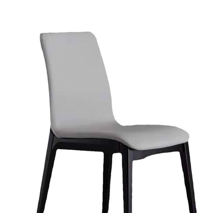 Modern Tech Fabric Rubberwood Dining Chair