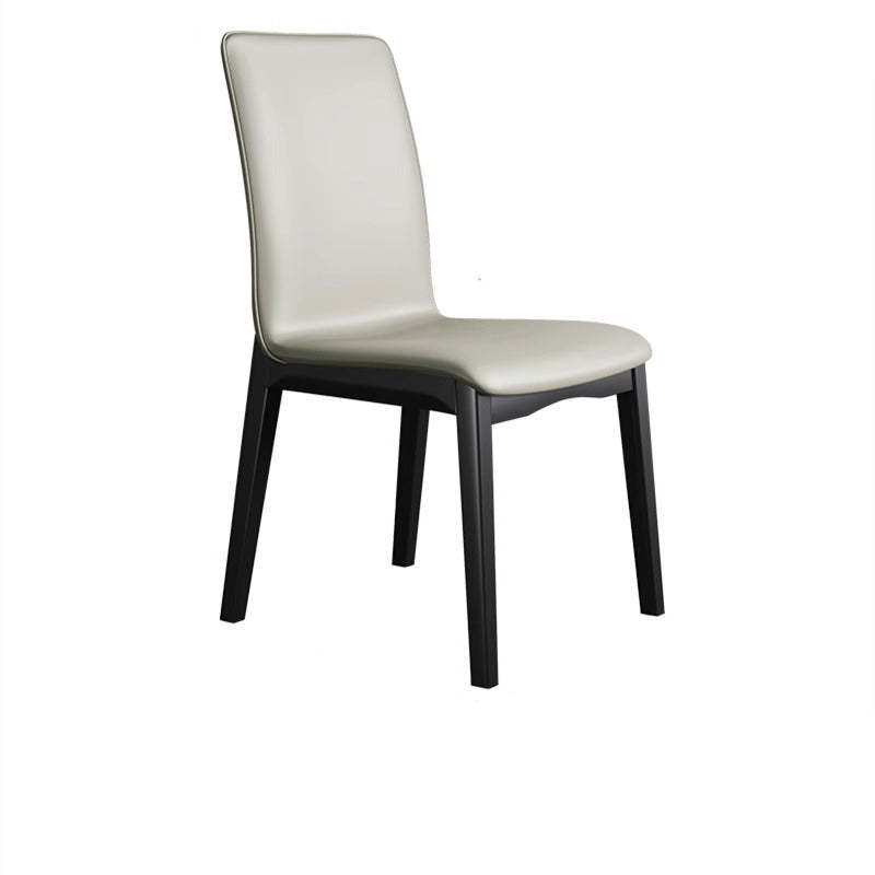 Modern Tech Fabric Rubberwood Dining Chair