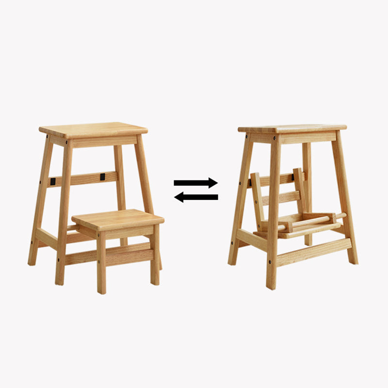 Minimalist Folding Solid Wood Shoe Stool
