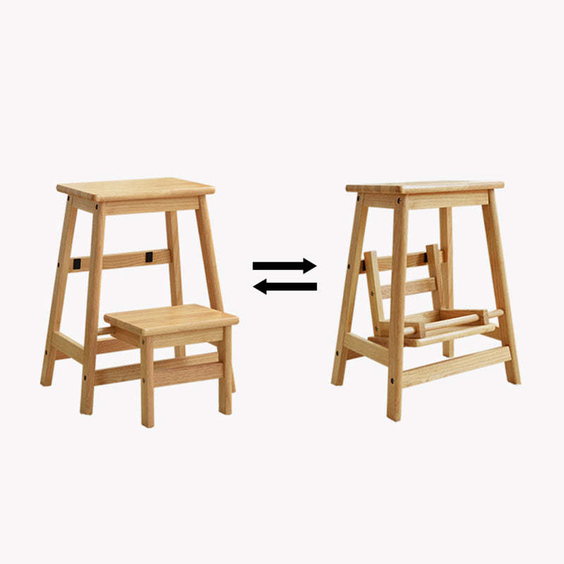 Minimalist Folding Solid Wood Shoe Stool