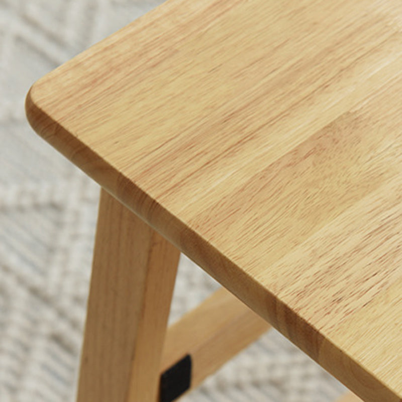 Minimalist Folding Solid Wood Shoe Stool