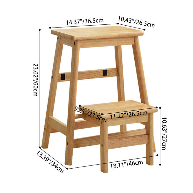 Minimalist Folding Solid Wood Shoe Stool
