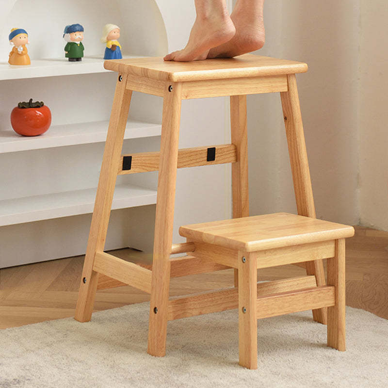 Minimalist Folding Solid Wood Shoe Stool
