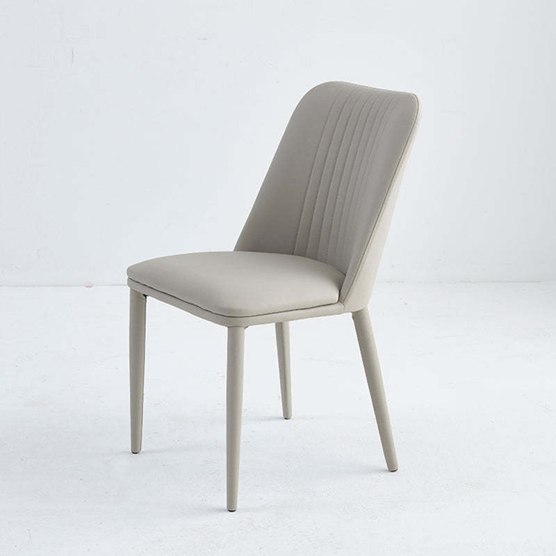 Minimalist distressed cream dining chairs & benches