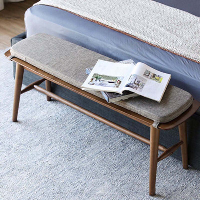 Scandinavian Trapezoid Fabric Shoe Bench Low Stool