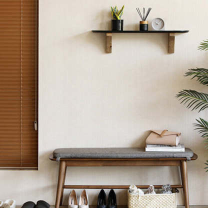 Scandinavian Trapezoid Fabric Shoe Bench Low Stool