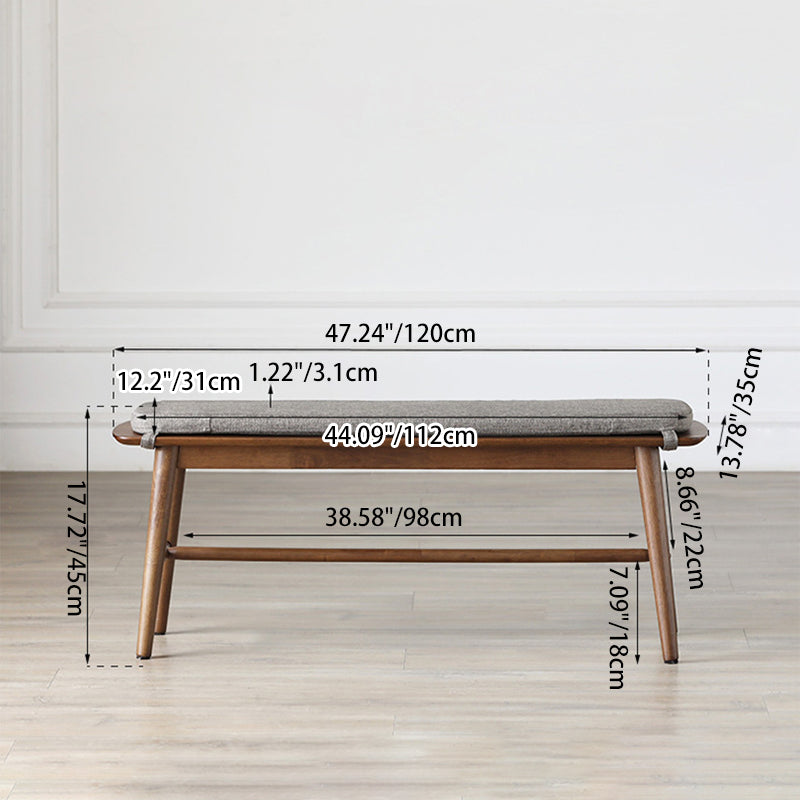 Scandinavian Trapezoid Fabric Shoe Bench Low Stool