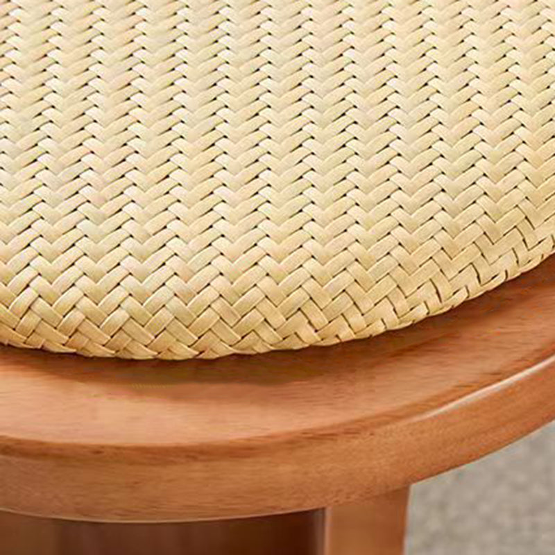 Scandinavian Oval Leather Shoe Bench Low Stool