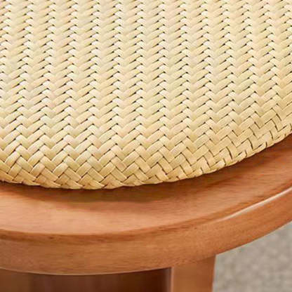 Scandinavian Oval Leather Shoe Bench Low Stool