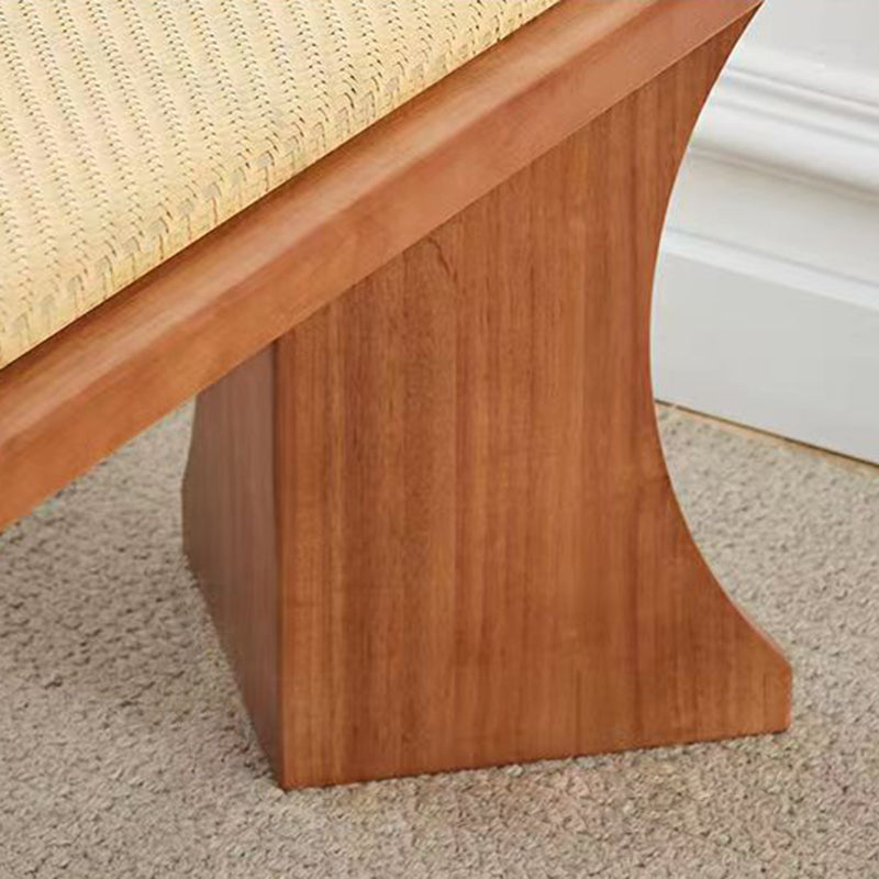 Scandinavian Oval Leather Shoe Bench Low Stool