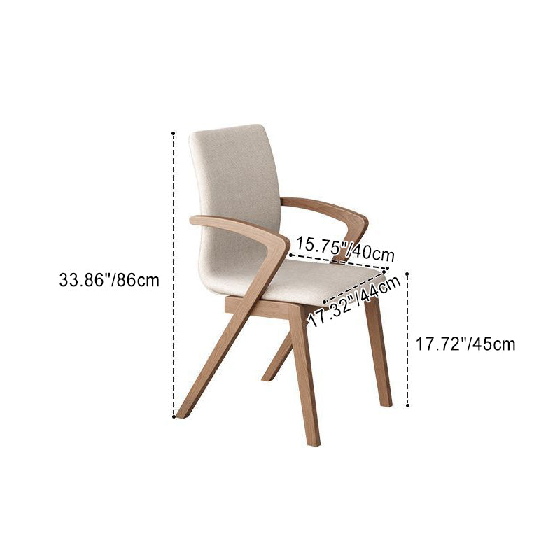 Scandinavian Curved Wood Dining Chair