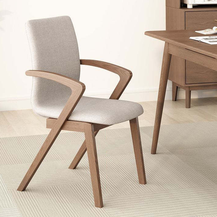 Scandinavian Curved Wood Dining Chair