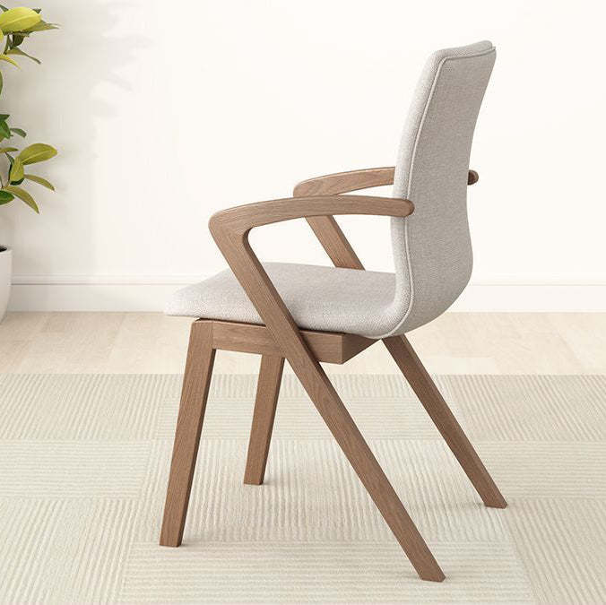 Scandinavian Curved Wood Dining Chair