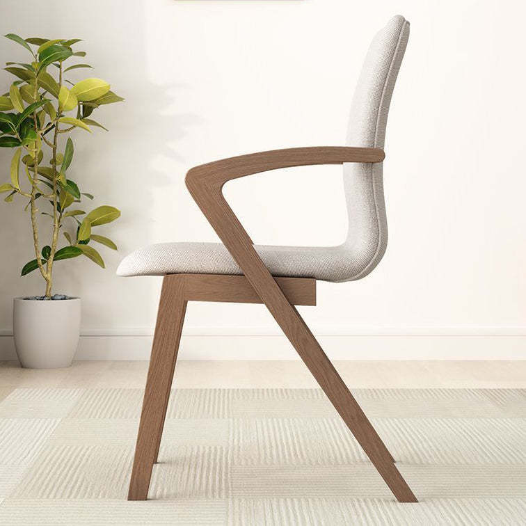 Scandinavian Curved Wood Dining Chair
