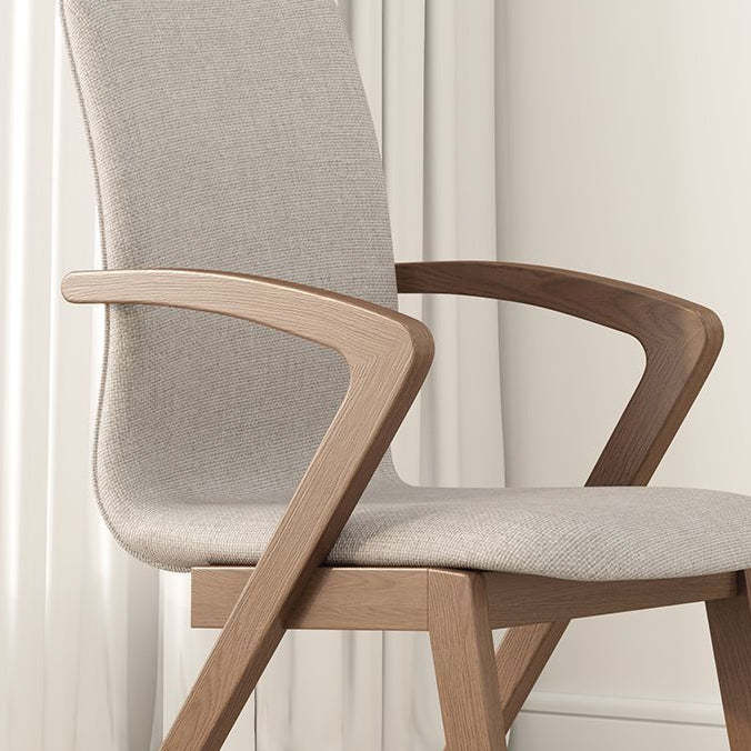 Scandinavian Curved Wood Dining Chair
