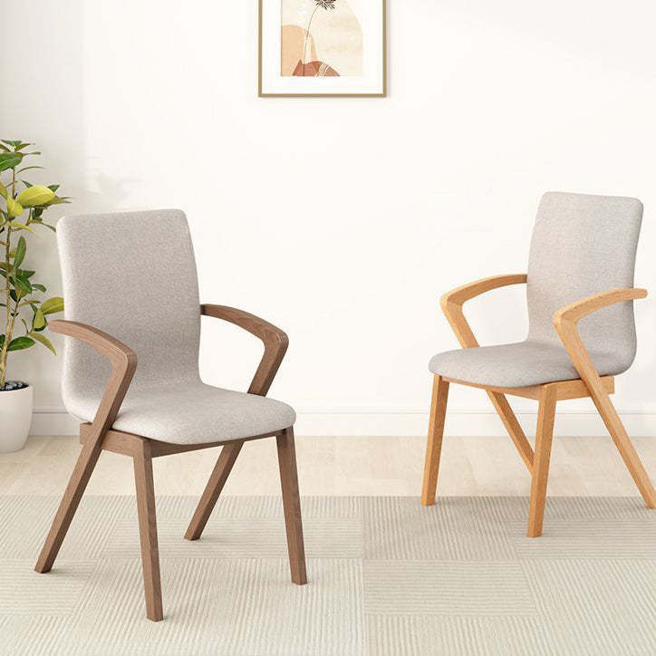 Scandinavian Curved Wood Dining Chair