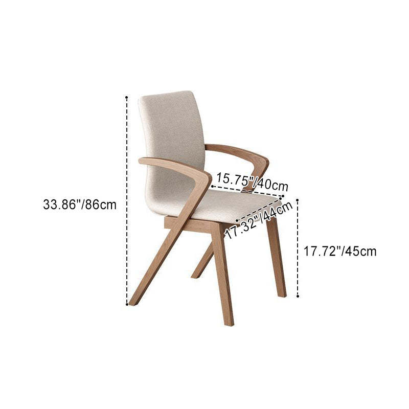 Scandinavian Curved Wood Dining Chair