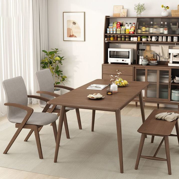 Scandinavian Curved Wood Dining Chair