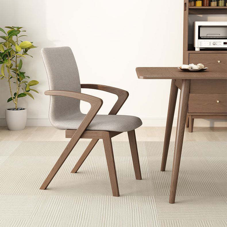 Scandinavian Curved Wood Dining Chair