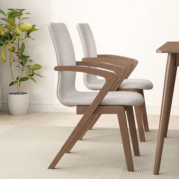 Scandinavian Curved Wood Dining Chair