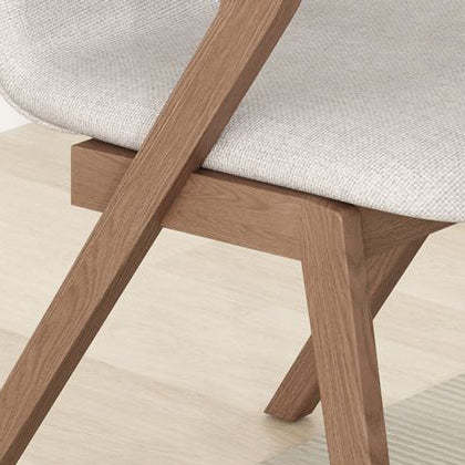 Scandinavian Curved Wood Dining Chair