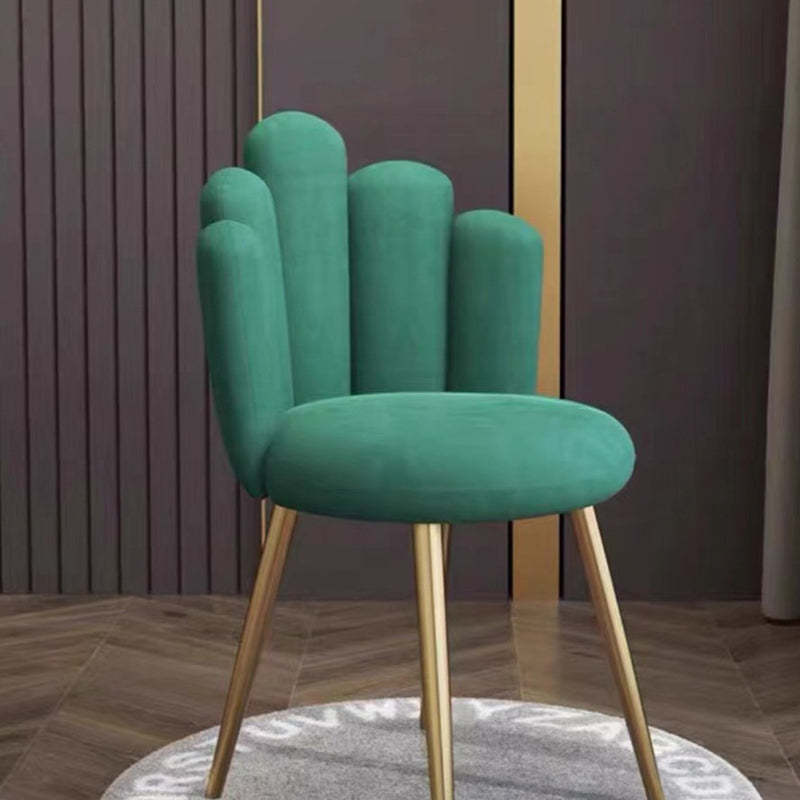Scandinavian Round Flannel Iron Vanity Stool