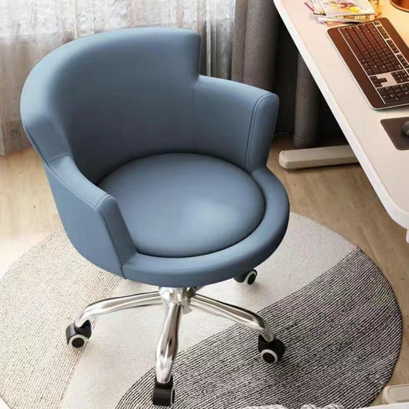 Minimalist Arc Lift Tech Fabric Desk Chair — B - Carbon Steel / Pink