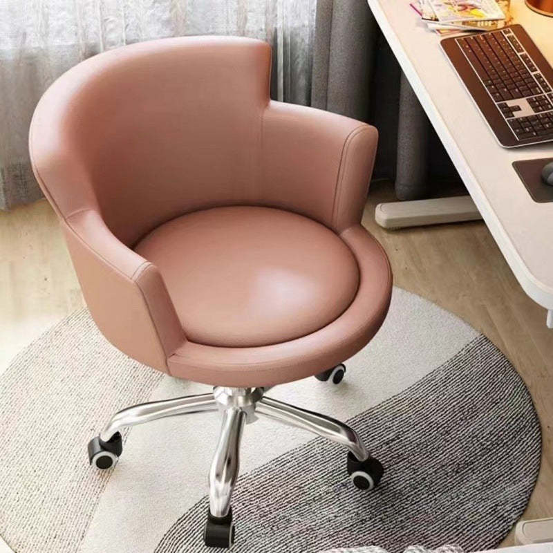 Minimalist Arc Lift Tech Fabric Desk Chair — B - Carbon Steel / Green