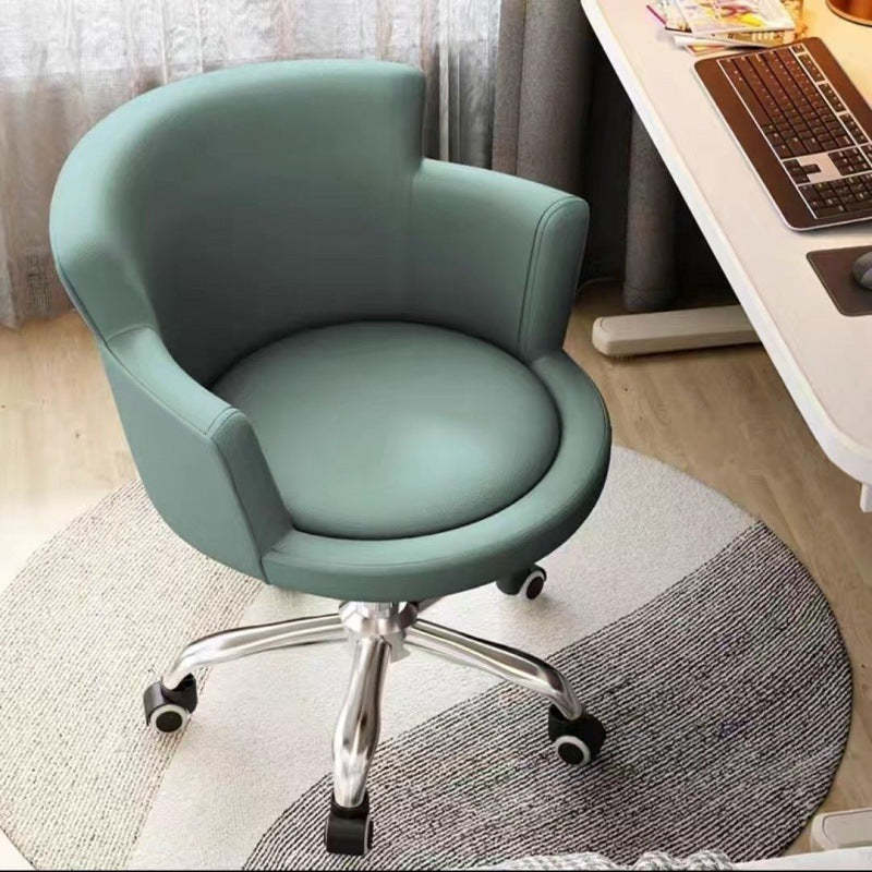 Minimalist Arc Lift Tech Fabric Desk Chair — B - Carbon Steel / Light Blue
