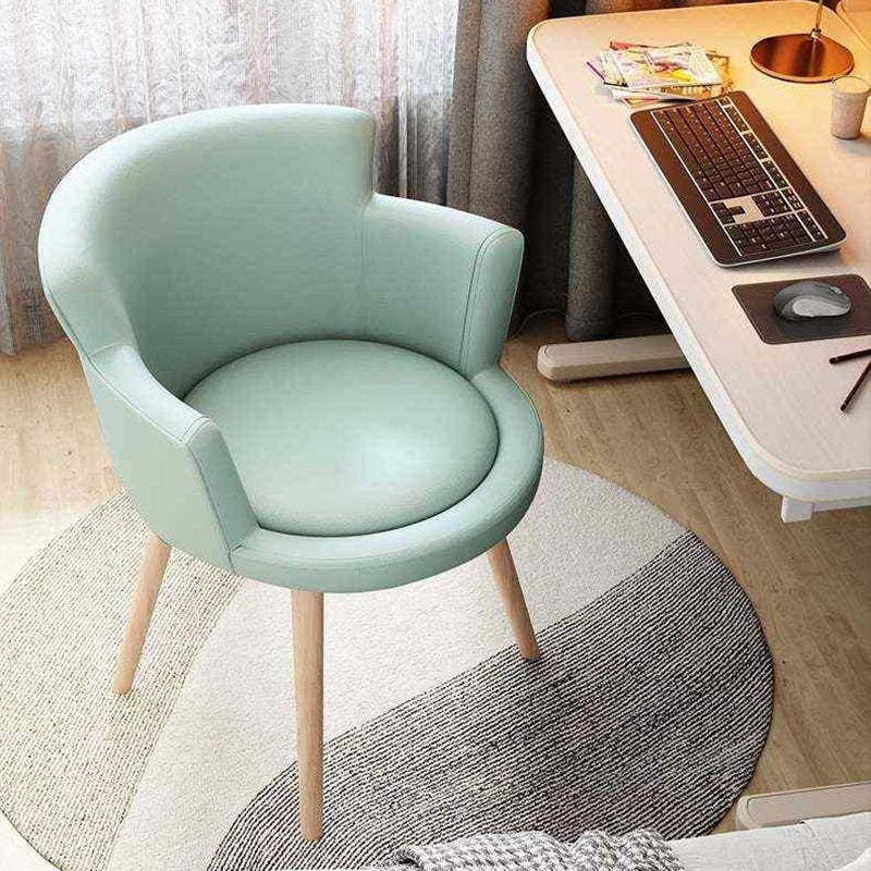 Minimalist Arc Lift Tech Fabric Desk Chair — B - Carbon Steel / White
