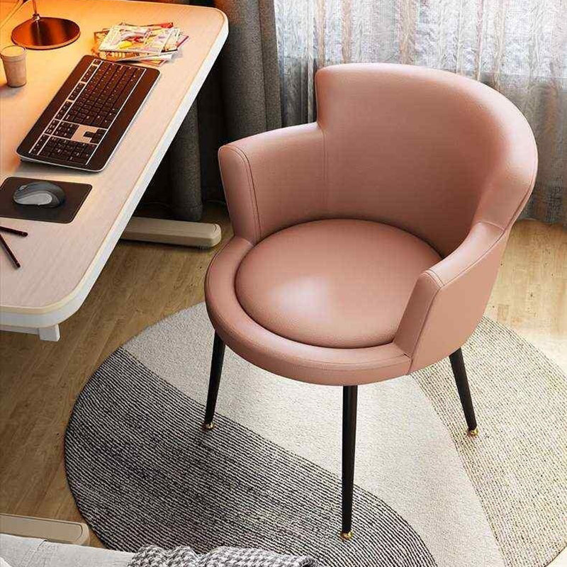 Minimalist Arc Lift Tech Fabric Desk Chair — B - Carbon Steel / Blue