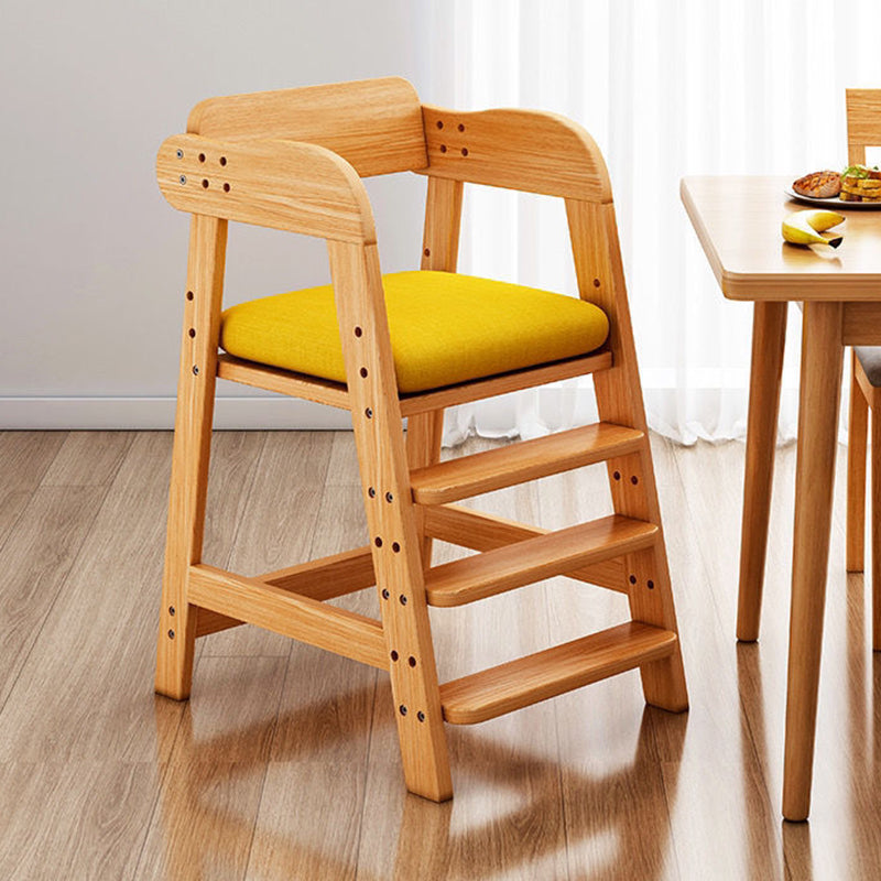 Modern Kids Fabric Rubberwood Dining Chair