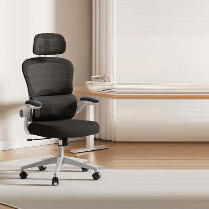 Minimalist Double-Back Mesh Steel Desk Chair