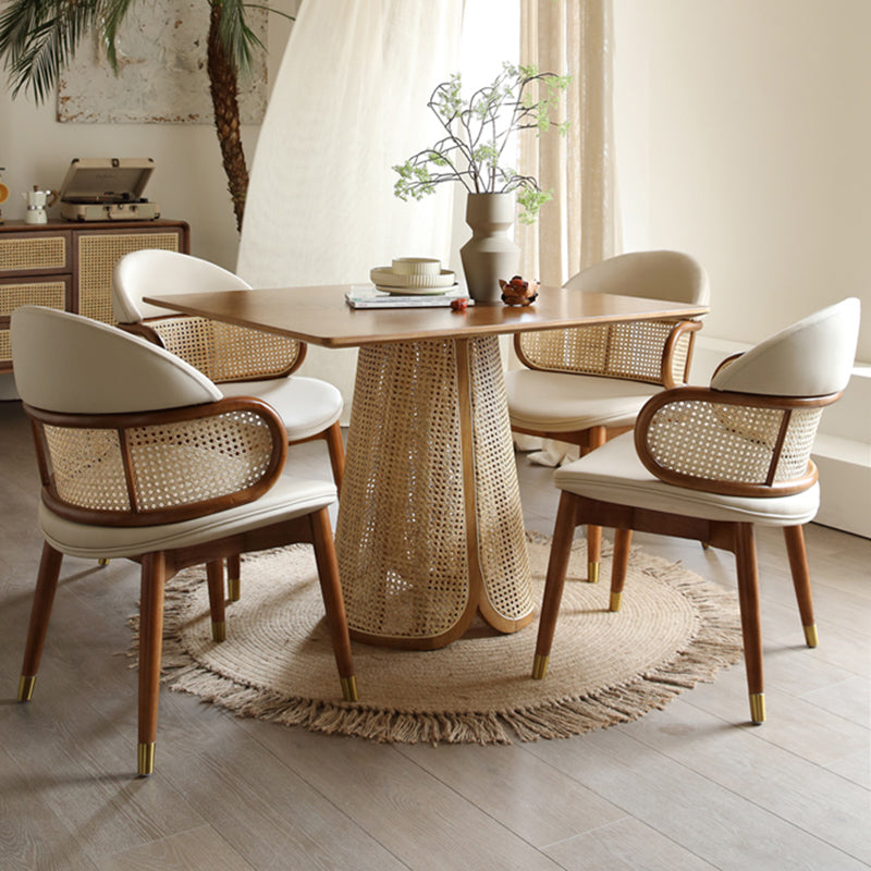 Scandinavian Microfiber Leather Ash Dining Chair