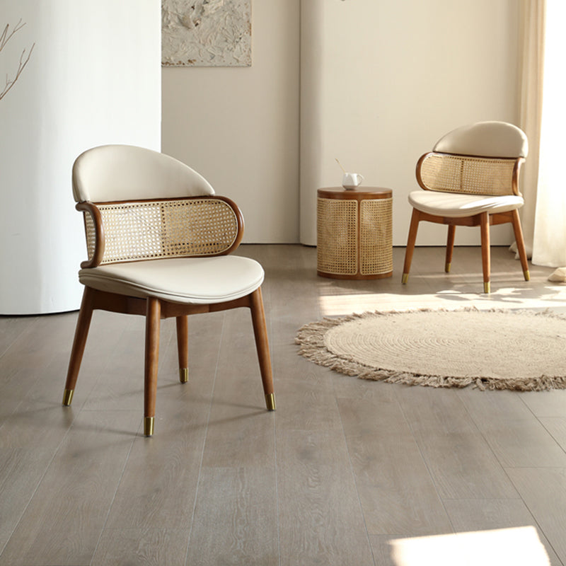 Scandinavian Microfiber Leather Ash Dining Chair