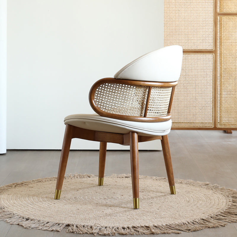 Scandinavian Microfiber Leather Ash Dining Chair
