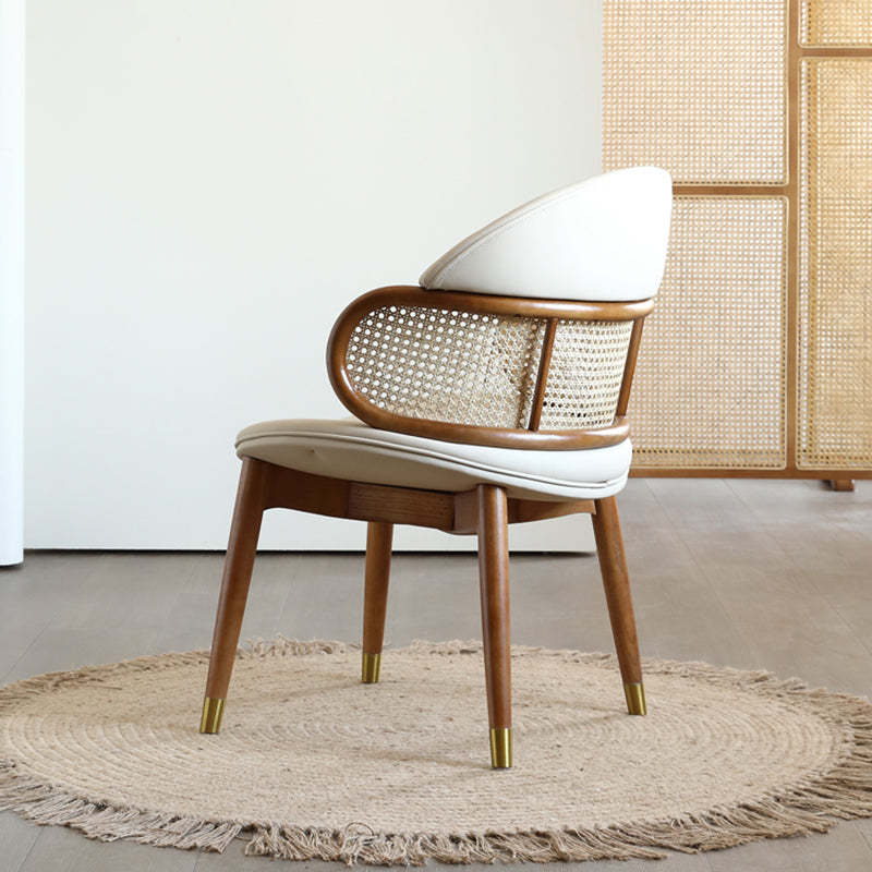 Scandinavian Microfiber Leather Ash Dining Chair