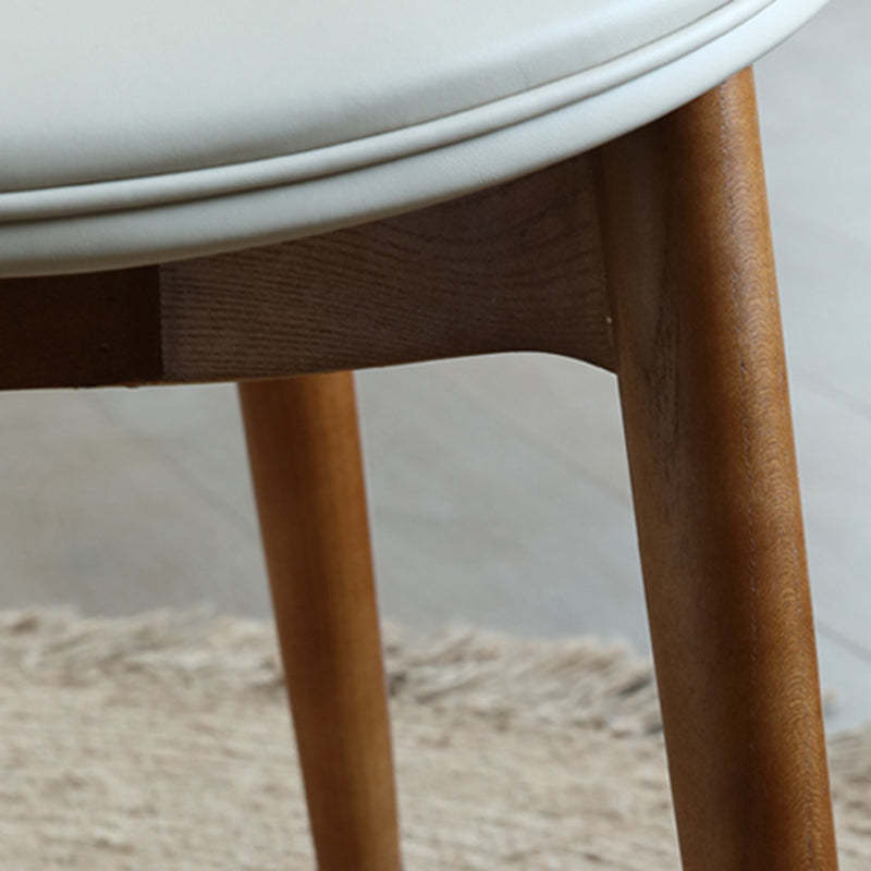Scandinavian Microfiber Leather Ash Dining Chair