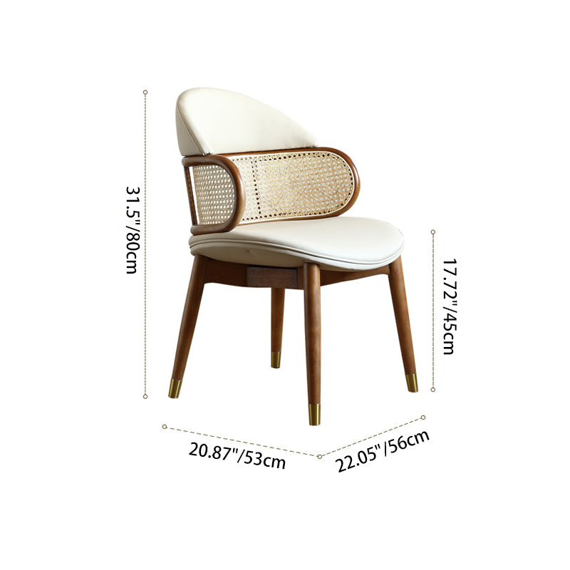 Scandinavian Microfiber Leather Ash Dining Chair