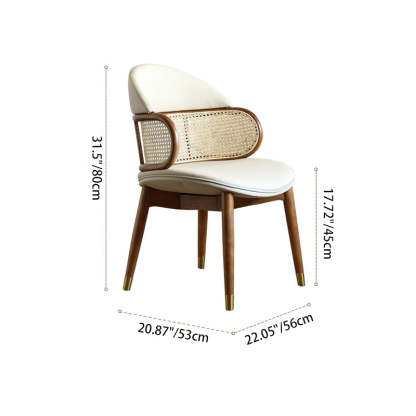 Scandinavian Microfiber Leather Ash Dining Chair