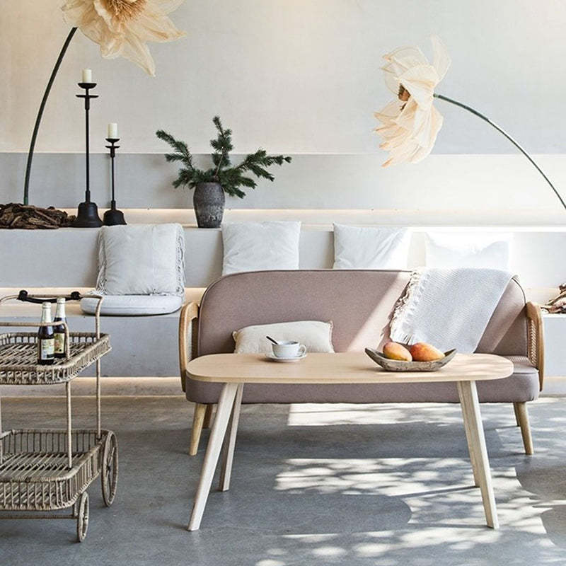 Minimalist Tech Fabric Half-Round Accent Chair